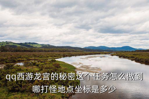 qq西游龙宫的秘密这个任务怎么做到哪打怪地点坐标是多少
