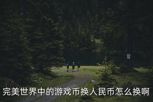 完美世界中的游戏币换人民币怎么换啊
