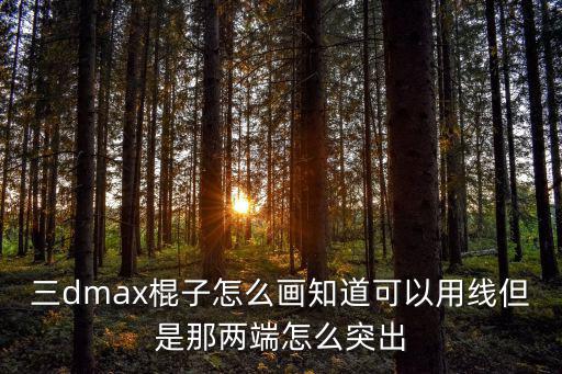 假面骑士手游三骑怎么画，三dmax棍子怎么画知道可以用线但是那两端怎么突出