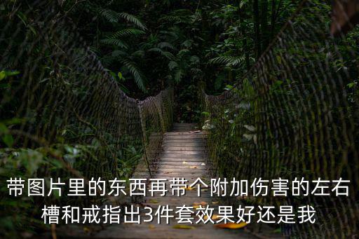 带图片里的东西再带个附加伤害的左右槽和戒指出3件套效果好还是我