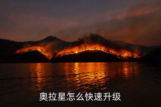 奥拉星怎么快速升级