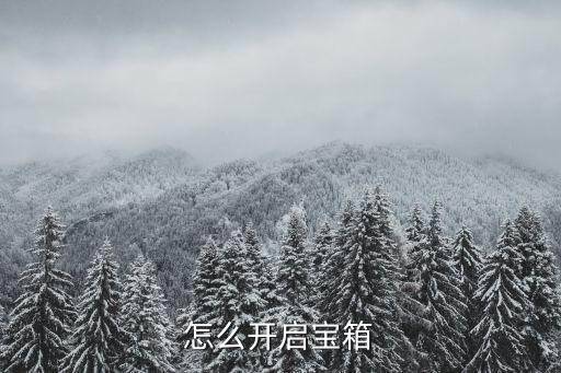 怎么开启宝箱