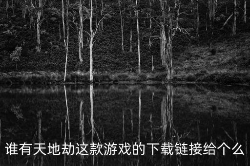 谁有天地劫这款游戏的下载链接给个么