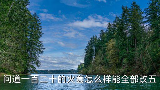 问道一百二十的火套怎么样能全部改五