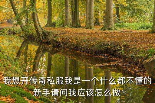 我想开传奇私服我是一个什么都不懂的新手请问我应该怎么做