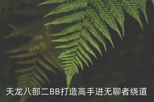 天龙八部二BB打造高手进无聊者绕道