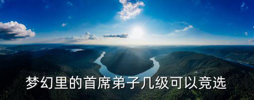 梦幻里的首席弟子几级可以竞选