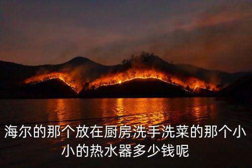 海尔的那个放在厨房洗手洗菜的那个小小的热水器多少钱呢