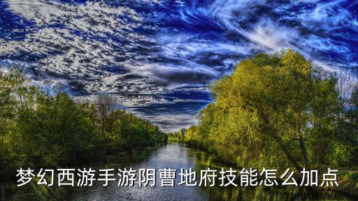 梦幻手游阴曹地府门派技能怎么加，梦幻西游手游阴曹地府门派怎么加点