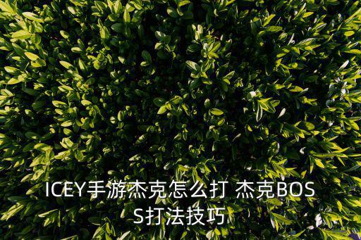 奥拉星手游最强杰克怎么打，洛克王国 怎么打败杰克