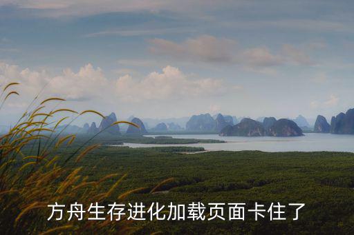 方舟生存进化加载页面卡住了