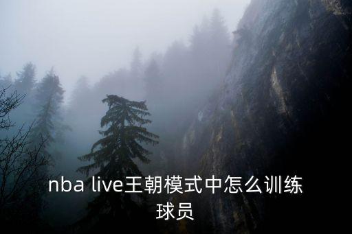 nba live王朝模式中怎么训练球员