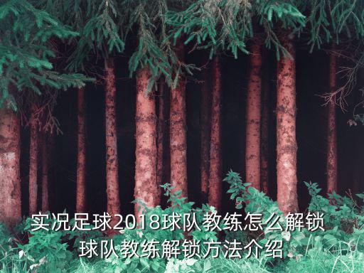 实况足球2018球队教练怎么解锁 球队教练解锁方法介绍