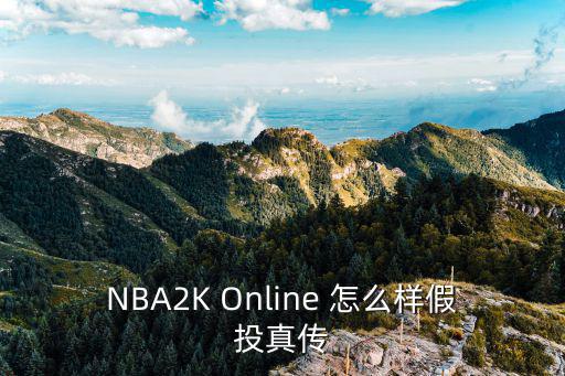 NBA2K Online 怎么样假投真传