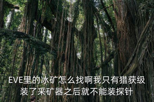 eve手游怎么寻找大于0的矿区，EVE里的冰矿怎么找啊我只有猎获级装了采矿器之后就不能装探针