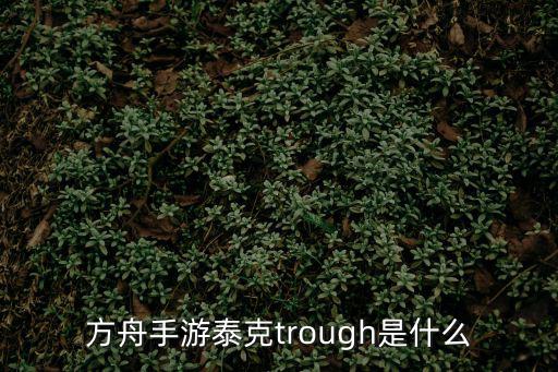 方舟手游泰克trough是什么