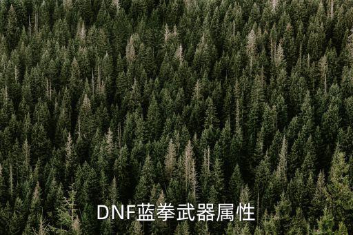 DNF蓝拳武器属性