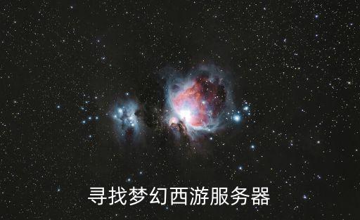 寻找梦幻西游服务器