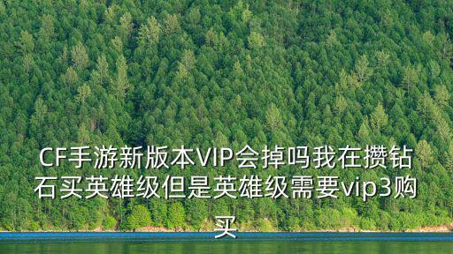 CF手游新版本VIP会掉吗我在攒钻石买英雄级但是英雄级需要vip3购买