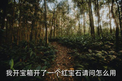 热血传奇手游红宝石怎么用，红宝石怎么使用