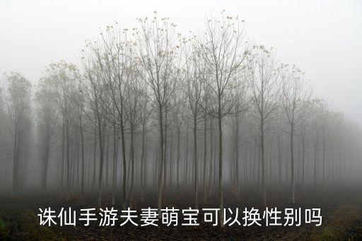 诛仙手游萌宝怎么改变性别，诛仙手游夫妻萌宝可以换性别吗