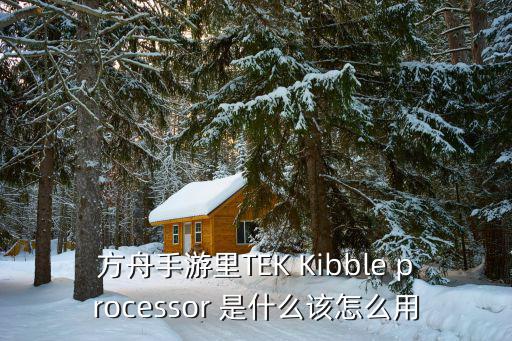 方舟手游孵化巨鱿怎么会掉耐力，方舟手游里TEK Kibble processor 是什么该怎么用