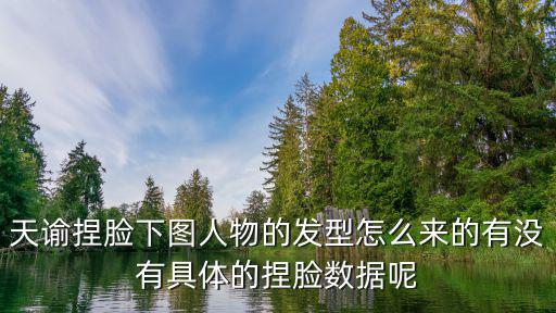 天谕手游圣堂发型怎么获得，天谕捏脸下图人物的发型怎么来的有没有具体的捏脸数据呢