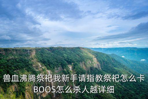 兽血沸腾祭祀我新手请指教祭祀怎么卡BOOS怎么杀人越详细