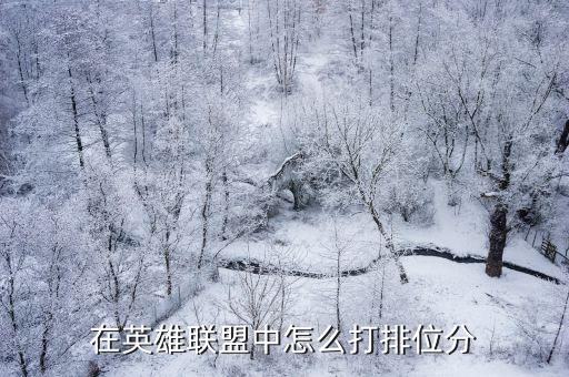 英雄联盟手游排行榜分数怎么打，英雄联盟排位积分怎样才打得起来