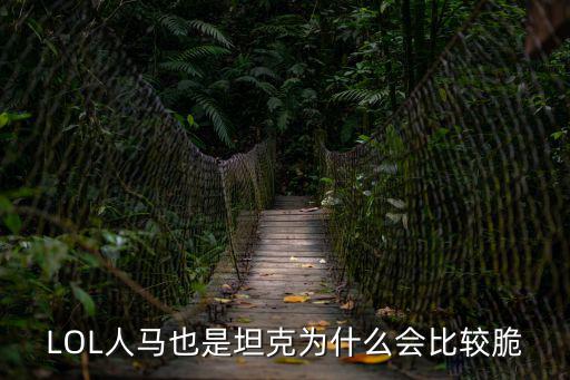 LOL人马也是坦克为什么会比较脆