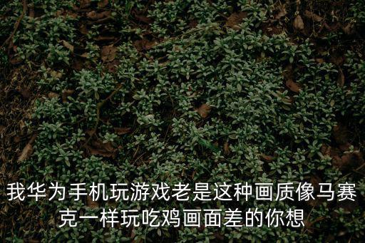 华为x10pubg手游画质怎么调，怎么改变绝地求生刺激战场的画质绝地求生手游画质