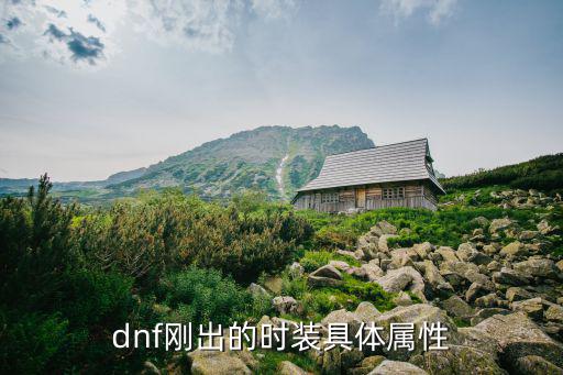 dnf然武装扮什么属性，地下城与勇士男散打天空时装属性选择什么好