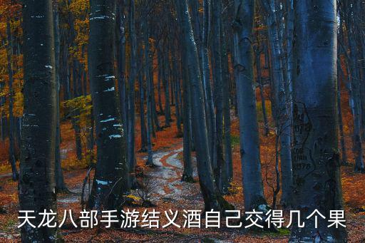 天龙八部手游结义酒自己交得几个果