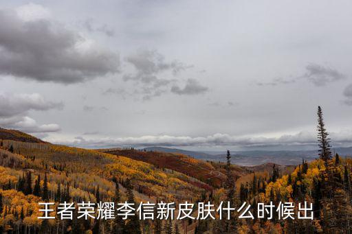 王者荣耀李信新皮肤什么时候出