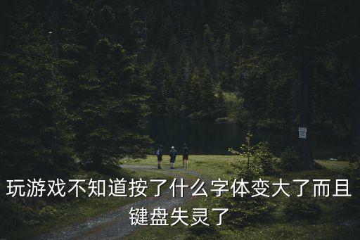 玩游戏不知道按了什么字体变大了而且键盘失灵了