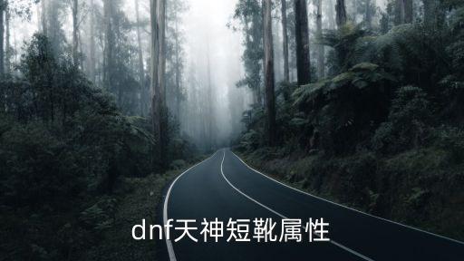 dnf天神短靴属性