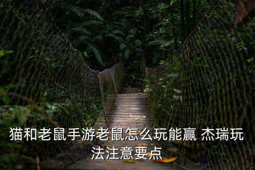 猫和老鼠手游老鼠怎么玩能赢 杰瑞玩法注意要点