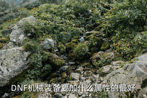 dnf机械点加什么属性，DNF机械要堆什么属性强化啊
