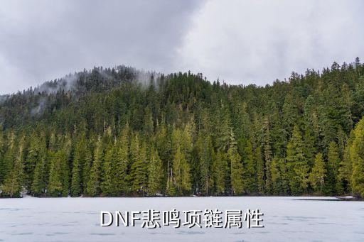 dnf悲鸣项链是什么属性，DNF悲鸣项链属性