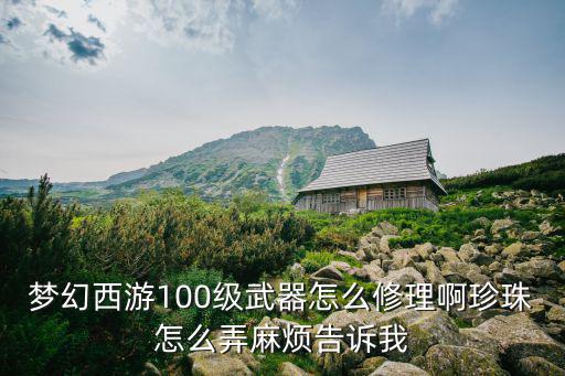 梦幻手游100武器怎么普通修理，梦幻西游100级武器怎么修理啊珍珠怎么弄麻烦告诉我