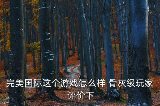 完美国际手游橙卡怎么样，完美国际这个游戏怎么样 骨灰级玩家 评价下