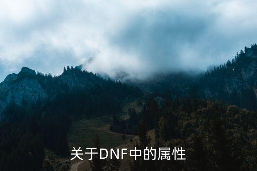 dnf神龙天女是什么属性，关于DNF中的属性