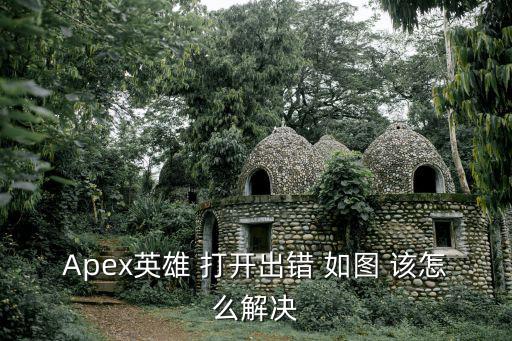 Apex英雄 打开出错 如图 该怎么解决