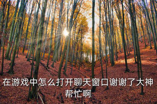 三国神将传手游聊天怎么打开，在游戏中如何打开聊天窗口聊天