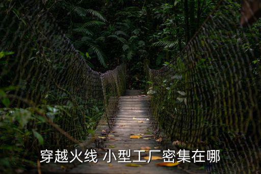 穿越火线 小型工厂密集在哪
