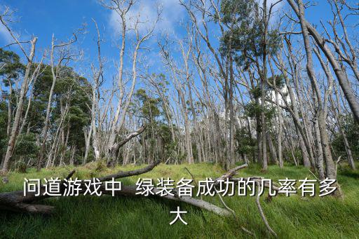 问道游戏中 绿装备成功的几率有多大
