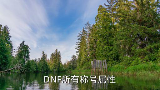 DNF所有称号属性