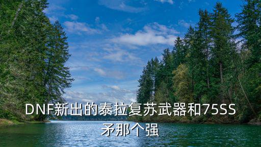 DNF新出的泰拉复苏武器和75SS矛那个强