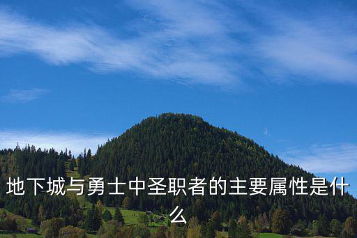 地下城与勇士中圣职者的主要属性是什么