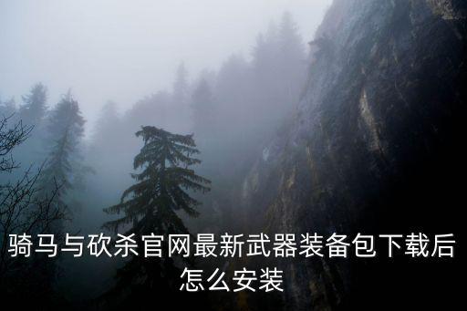骑马与砍杀官网最新武器装备包下载后怎么安装